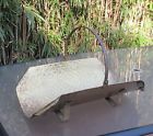 Shabby Basket Magazines Footed Metal Log Vintage Holder Fireside Wood Brass