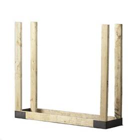 Shelter 782247263447 Slrk Adjustable Length And Height Firewood Storage Log Rack/holder Kit Powder