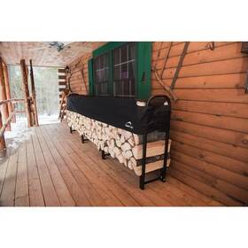 Shelterlogic 313033453454 12 Ft. Firewood Log Rack Storage Bin Logs Holder Steel Shelter With Cover