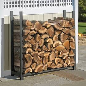 Shelterlogic 313114450495 4ft Firewood Rack With Cover High-grade Steel Frame Outdoor New