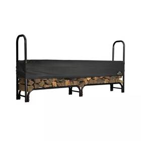 Shelterlogic 726084726376 8 Ft. D X 3 H 1 W Firewood Rack With Black Powder-coated Finish And 2