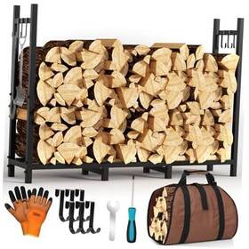Te4048 Shenzhenshitadiankejiyouxiangongsi Firewood Rack Outdoor With Log Carrier 4ft Fire Wood Racks