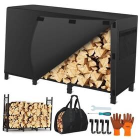 Te4078 Shenzhenshitadiankejiyouxiangongsi Outdoor With Cover 4ft Fire Wood Racks Log Carrier Firewood Rack