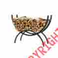 Shlr14362 Crescent Tubular Steel Metal Firewood Log Storage Rack