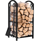 Shyrp0qarj Amagabeli Fireplace Log Rack Storage With Tools Indoor 704619008098