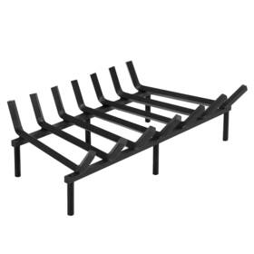 Singlyfire 681541150340 Fireplace Grate 24 Inch Heavy Duty Solid Steel Log Holde