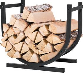 Singlyfire 711181704754 19 Inches Firewood Rack Indoor/outdoor Log Carrier U-shaped