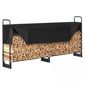600d Spca 445056556546 102 Inch Heavy Duty Indoor/outdoor Firewood Rack With Oxford Waterproof Cove