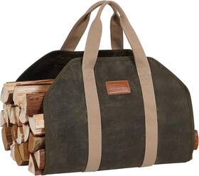 Stboo 313033142136 Firewood Carrier Waxed Canvas Log For Heavy Duty Fire