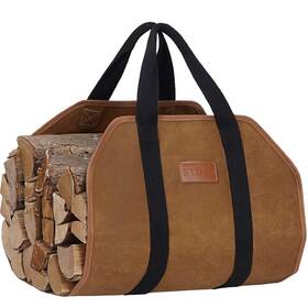 Stboo 974475590370 Waxed Canvas Firewood Log Carrier Heavy Duty Holder For Firepit Out