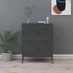 336141 Storage Cabinet Anthracite 31.5 X13.8 X40 Steel