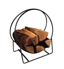 Storage Holder Accessories Steel Fireplace Rack Firewood Wood Tools Log Hoop