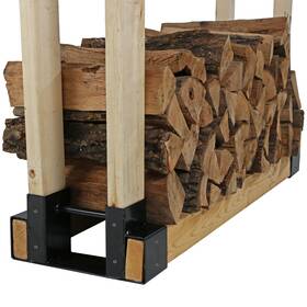 Sunnydaze Decor 810011714199 Powder-coated Steel Adjustable Log Storage Brackets - Set Of 3 By