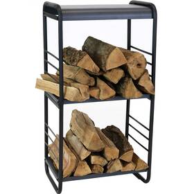 Rcm-859 Sunnydaze Decor 36.5 In Modern Rounded Edge Iron And Steel Firewood Log Rack By