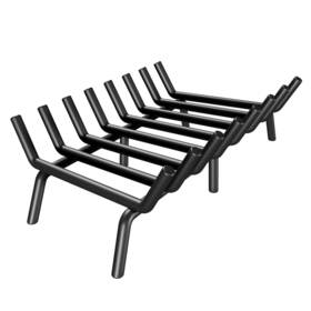 Suzlon 717021674065 Fireplace Grate 30 Inch 8 Bar Log Heavy Duty Solid Steel Indo
