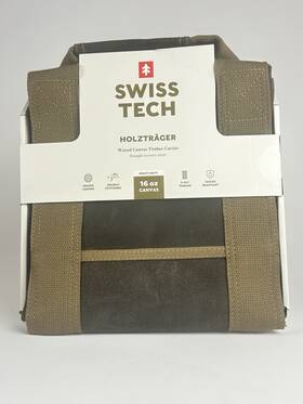 Swiss Tech 820909892236 Holztrager Waxed Canvas Timber Carrier