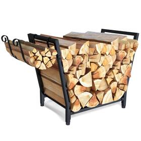 Tanivo 737214791065 Firewood Rack Heavy-duty Metal Log Holder 26.3 Inch Indoor/outdoor Storage Stand