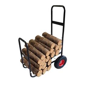 Thunderbay 848339085189 Firewood Cart With Wheels 220 Lbs Capacity Utility Log Rack Heavy Duty Steel Out