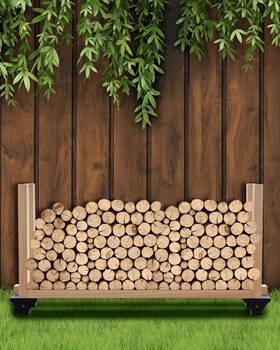 Ca7064 Tigerily 2pcs Firewood Rack Brackets Kit For Log Storage Outdoor Fireplace Wood