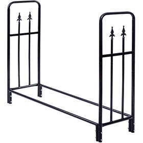 Topb000026 Topbuy 4 Feet Outdoor Firewood Storage Holder Heavy Duty Steel