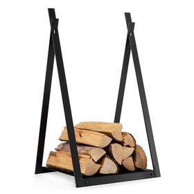 Topb006447 Topbuy 16 Inch Triangle Fireplace Rack Decorative Log Storage Holder With Raised Base