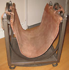 Tote Rack Holder Storage Firewood Leather Carrier Suede