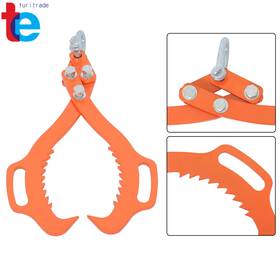 Tr66610 Turitrade 1 Pack 2 Claw Timber Log Lifting Tongs 18 Inch Heavy Duty Hook For
