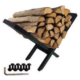 Uls-fr001 Ulikeus Firewood Rack Outdoor And Indoor Holder Waterproof Rustproof Stable