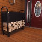 Ultra Fire Backyard 4 Storage Rack Covered Wood Log Shelter Firewood