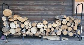 Unho 427271881399 Steel 8x4ft Firewood Rack