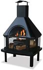 Uniflame Firehouse With Chimney Black 746176112627