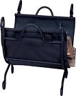 W-1125 Uniflame Rack Log Canvas Carrier Ring Swirl Black