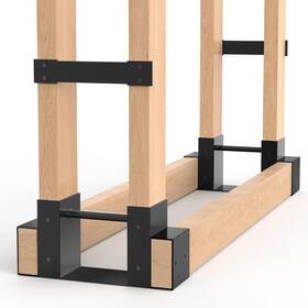 99up18015 Uprimu Firewood Racks Outdoor Holder Lumber Storage Rack Adjustable To Any