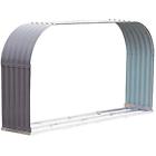 Us8451780131 Outsunny Steels Sturdy Firewood Shed Storage Rack Gray 842525125222