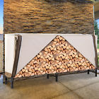 Us84b-2320143 Outsunny Waterproof Outdoor Firewood Log Rack Patio Furniture 712190181994
