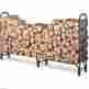 Ushg1019 Walcut New 8 Feet In Outdoor Heavy Duty Steel Fireplace Log Rack Wood Storage Holder 814644021334