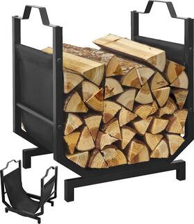 Ab01 Usluole 744759216007 Firewood Rack Indoor Outdoor Log Holder With Leakproof Bag Hea