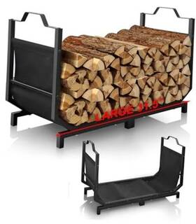 Usluole Usfw02 32in Firewood Rack Indoor Log Holder With Leakproof Bag 32 Inches