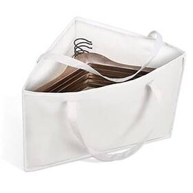 Xa13 Veronica Foldable Triangle Hanger Bag With Handles Space Saving Organisers Tidy