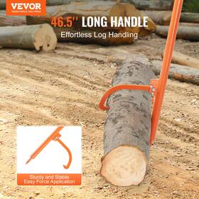 Vevor 197988809029 Log Peavey 46.5 In Metal Handle Lifter Max 19 Opening Roller