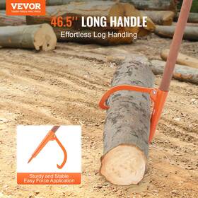 Vevor 197988811688 Log Peavey 46.5 In Wooden Handle Lifter Max 18 Opening Roller