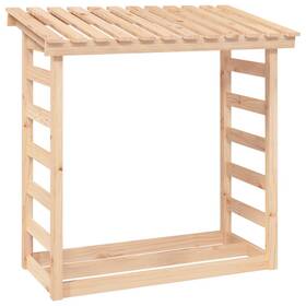 822437 Vidaxl Firewood Rack Fire Log Stand Stacker Holder Organizer Solid Wood Pine