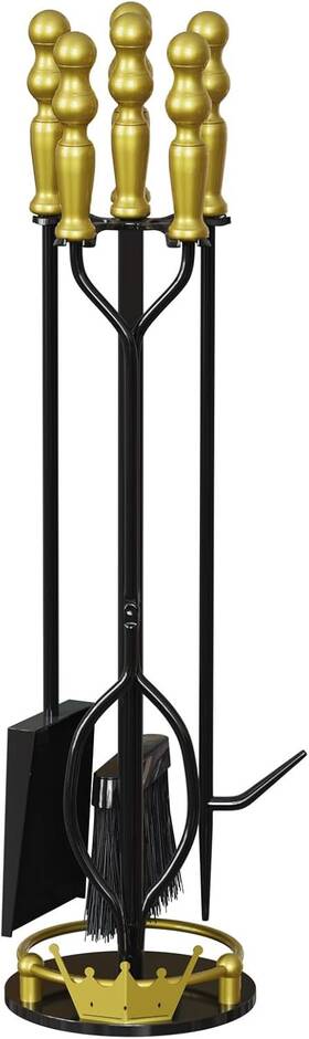 Vd020 Vidica 5 Pcs Fireplace Tools Set Indoor/outdoor Tool Includes Fire