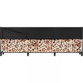 Vivohome 313056520546 12 Ft. 142 Inch Heavy Duty Outdoor Firewood Rack With Cover