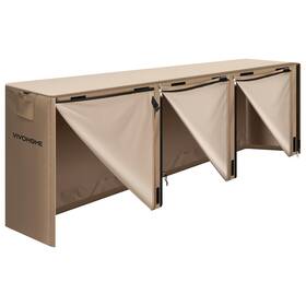 Vivohome 68f8a23f0ca778b9f2958e6c 12ft Firewood Log Rack Cover Heavy Duty 600d Oxford Double Layer Outdoor Weather