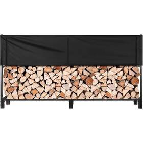 Vivohome 711181272178 8 Ft. Upgraded Heavy Duty Outdoor Firewood Rack With Cover