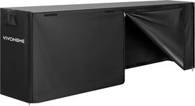 Vh285 Vivohome 8ft Waterproof Log Rack Cover Heavy Duty 600d Oxford Black