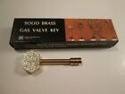 Vk-6 Dagan Gas Valve Brass Solid Key Ornate Fireplace In Original