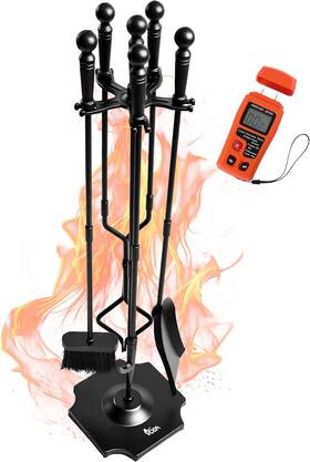 Vdts205am Voda 5-piece Fireplace Tool Set 31.5 Inches Of Cast Iron