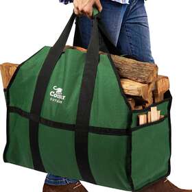 B01lvv3d7s-12 Vxg Outdoor Firewood Carrier Log Heavy Duty Extra Large Canvas Wood Carrying Bag